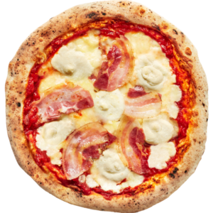 Pizza Napoletana Pancetta e Asiago DOP